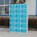 Cheap KD Blue Metal 18 Door Locker Storage Cabinet For Supermarket